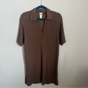 Brown H&M gauzey dress